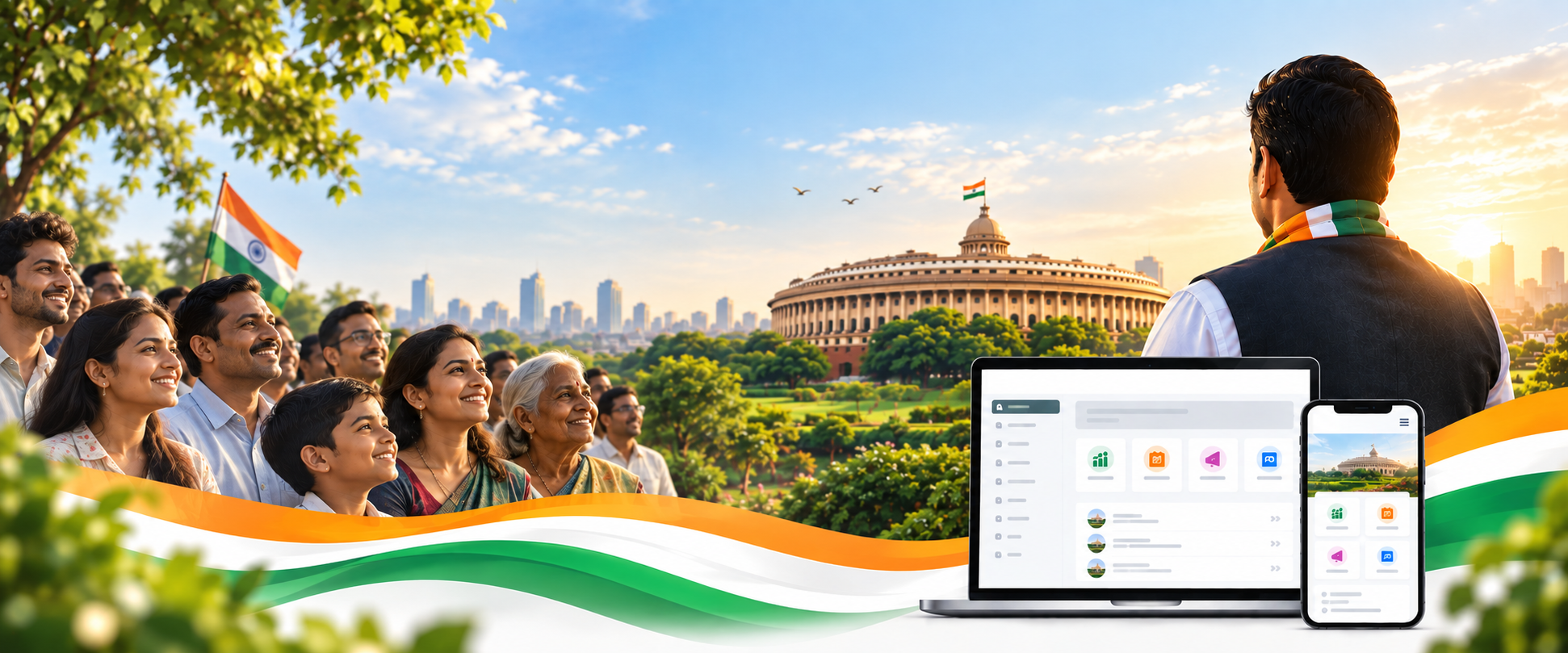 LokSetuDigital connecting public representatives, citizens and digital information